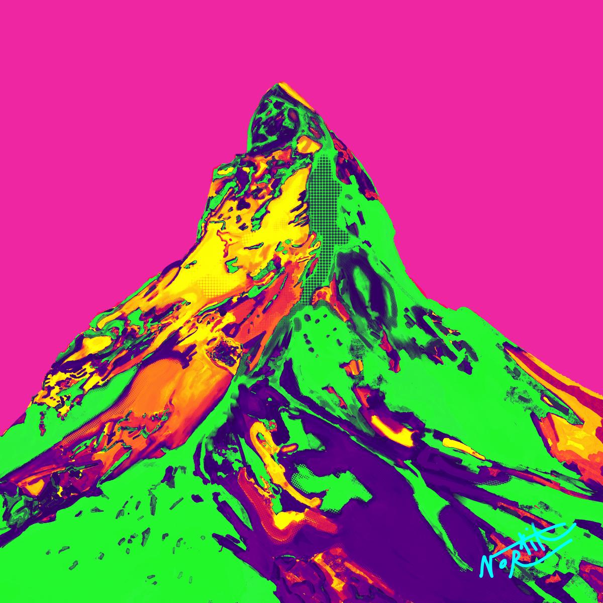 Montagne Suisse Pop-art- Robert Nortik