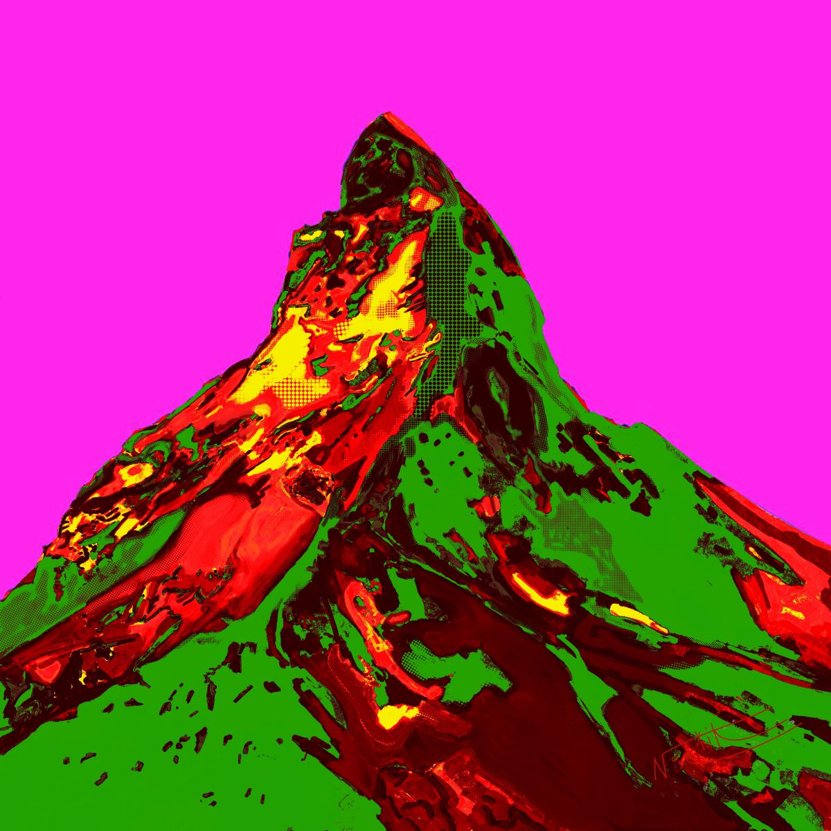 Matterhorn Pop-art - Robert Nortik